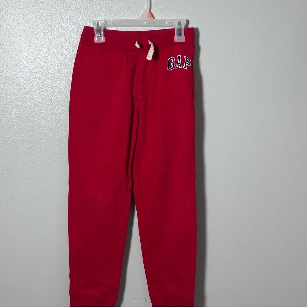 GAP Kids‎ Unisex Red Jogger Drawstring Sweat Pants size L